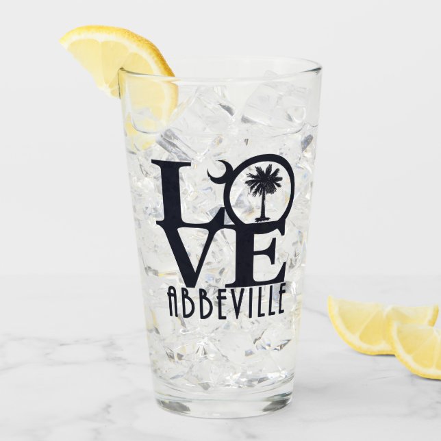 Copo De Pint LOVE Abbeville SC (Gelo frontal)