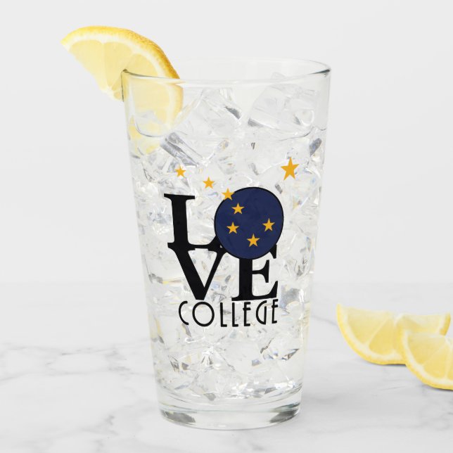 Copo De Pint LOVE College Alaska (Gelo frontal)