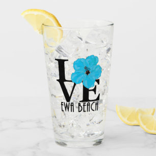 Copo De Pint LOVE Ewa Beach Blue Hibiscus