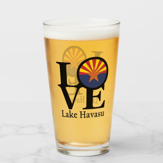 Copo De Pint LOVE Lake Havasu (Traseira (Preenchido))