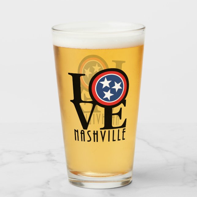 Copo De Pint LOVE Nashville (Traseira (Preenchido))