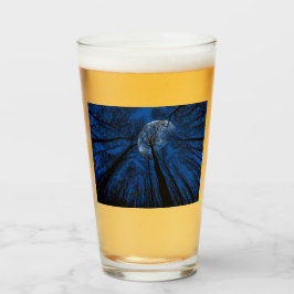 Copo De Pint Lua no Céu Noturno