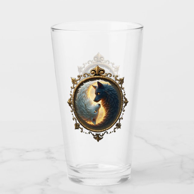 Copo De Pint Lunar Balance – Where Shadows Embrace the Light.  (Frente)