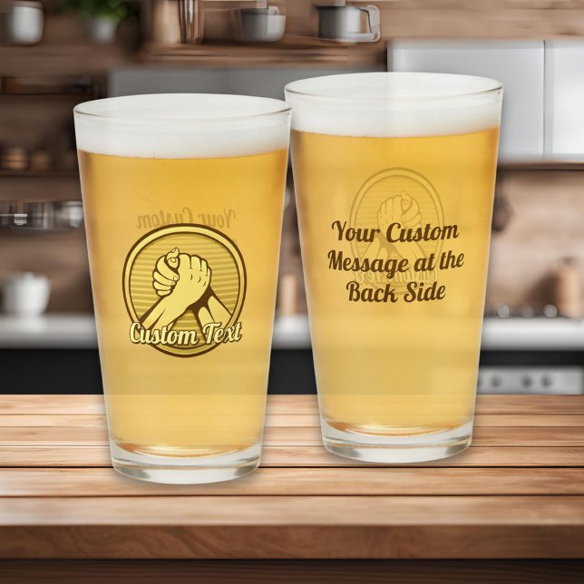 Copo De Pint Luta do braço Dourada (Criador carregado)