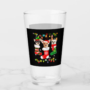 Copo De Pint Luzes de Natal Chihuahua