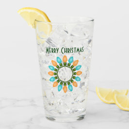 Copo De Pint Luzes de Natal Circulam em Laranja e Azul