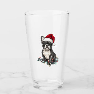 Copo De Pint Luzes de Natal do Bulldog Francês Presentes de Cac
