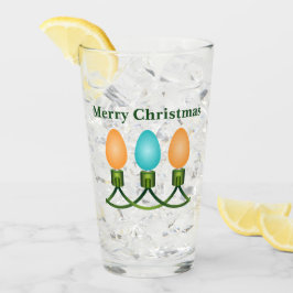 Copo De Pint Luzes de Natal Trio Laranja e Azul