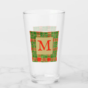 Copo De Pint MAC GREGOR TARTAN Vidro + Inicial