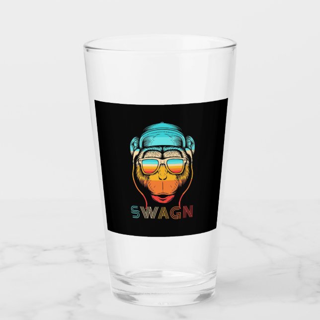 Copo De Pint Macaco Trocado Retro (Frente)