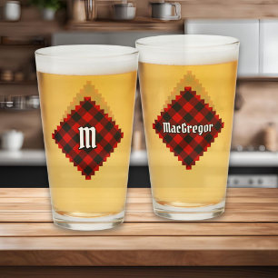 Copo De Pint MacGregor Rob Roy Tartan Glass