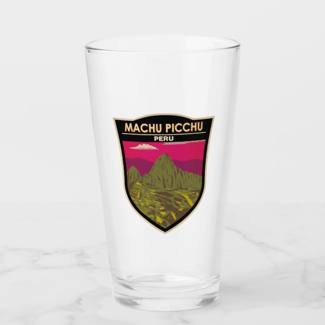 Copo De Pint Machu Picchu Peru - Viagem Art Retro (Frente)