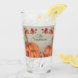 Copo De Pint Madeira russa Outono Laranja Pumpkins Cai Folhas