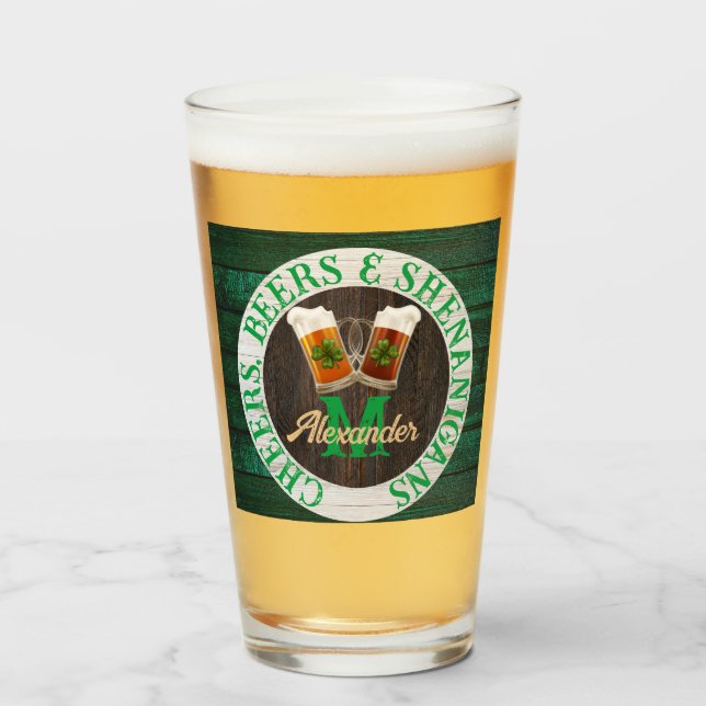 Copo De Pint Madeira rustica castanha torce garrafas de cerveja (Frente (Preenchido))