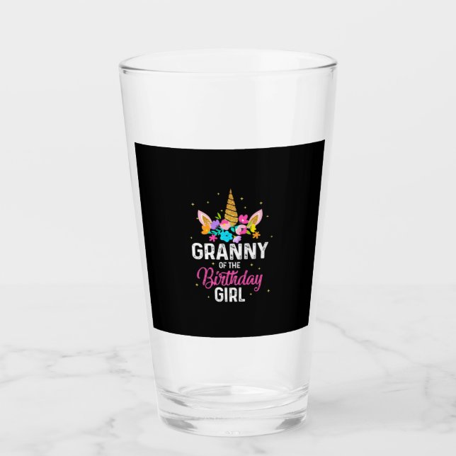 Copo De Pint Madre Art | Avó De Aniversário (Frente)