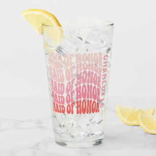 Copo De Pint Madrinha de casamento simples do retrato feminino