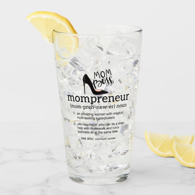 Copo De Pint Mãe Chefe Mompreneur (Gelo frontal)