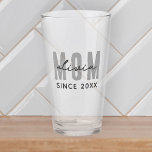 Copo De Pint Mãe Desde 20XX Moderno, Píquete Simples<br><div class="desc">Esta design simples e moderna é composta por tipografia sã-serif.</div>