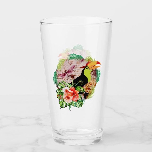 Copo De Pint Mágica de Toucan - Bruxaria de Pássaro Tropical (Frente)