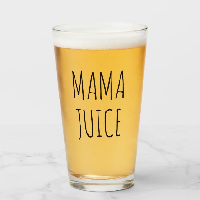 Copo De Pint Mama Juice | Vidro (Frente (Preenchido))