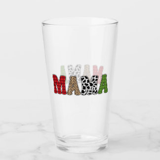 Copo De Pint Mama Natal Xadrez Desenho