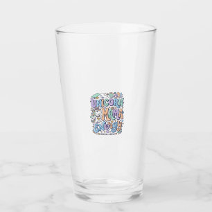Copo De Pint Mamãe Unicórnio Energia Kawaii Desenho Vetorial_1
