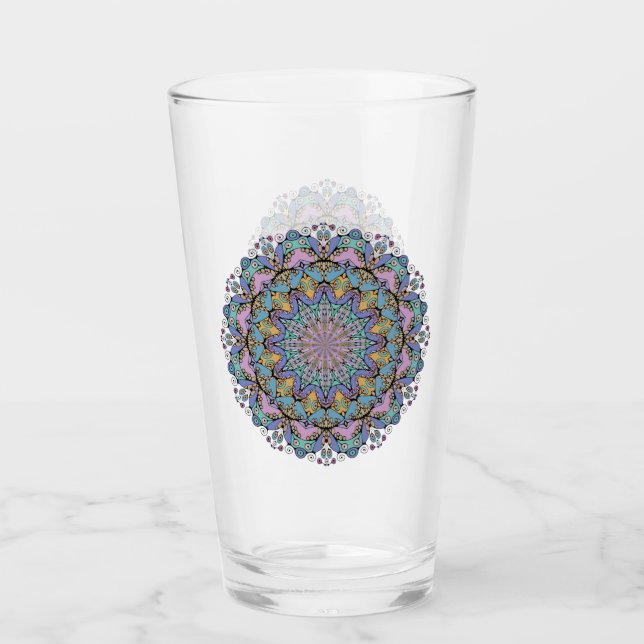 Copo De Pint Manipular a pintura Mandala Relógio Face 3 (Frente)