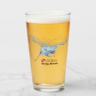Copo De Pint Manta ray silhouette