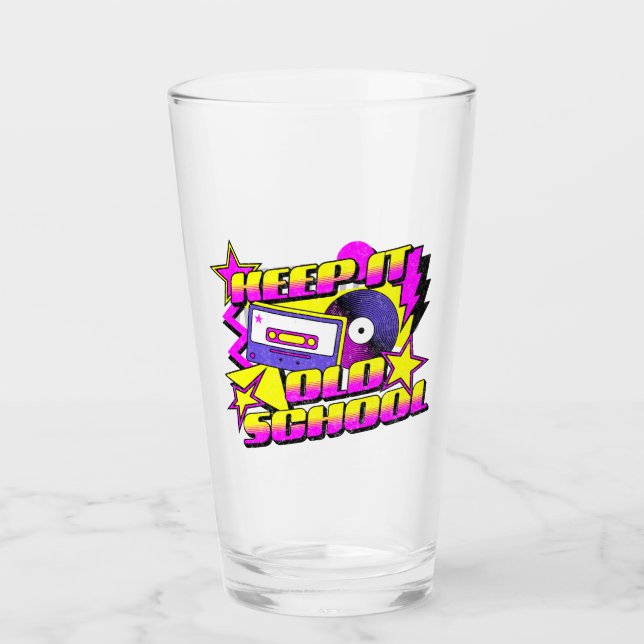 Copo De Pint Mantenha a velha escola (Frente)