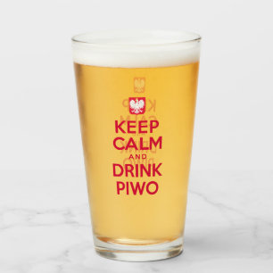Copo De Pint Mantenha o polonês calmo de Piwo da bebida