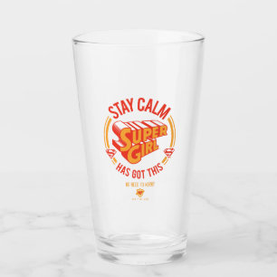 Copo De Pint Mantenha-Se Calma, A Supergirl Tem Isto