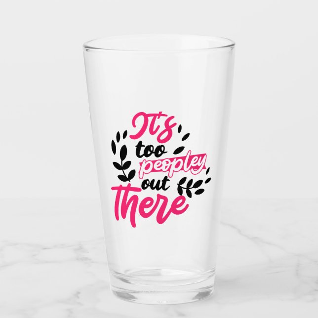 Copo De Pint Manter ou design o seu próprio vidro:-) (Frente)