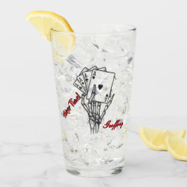 Copo De Pint Mão de Esqueleto do Poker Personalizado