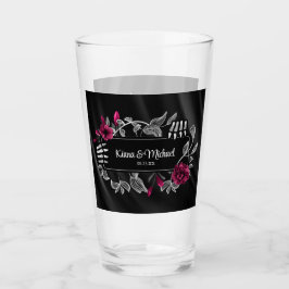 Copo De Pint Mãos Esqueléticas Hallowedoras Góticas Burgundy ID