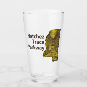 Copo De Pint Mapa de Natchez Trace Parkway Mississippi