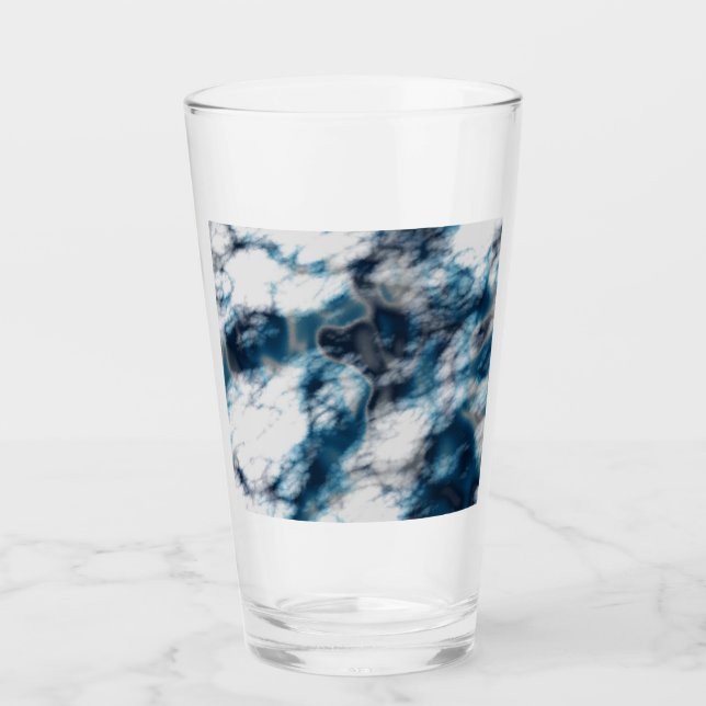 Copo De Pint Marble Azul (Frente)