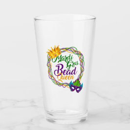 Copo De Pint Mardi Gras Bead Queen Fat Terça Carnaval