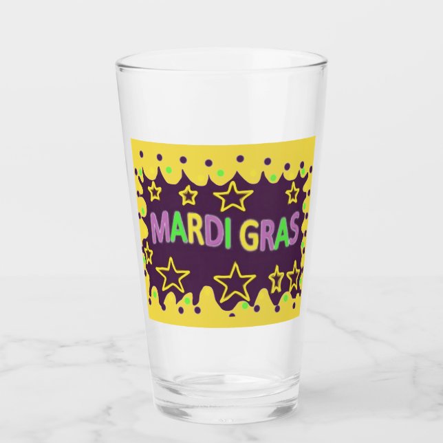 Copo De Pint Mardi Gras Design (Frente)