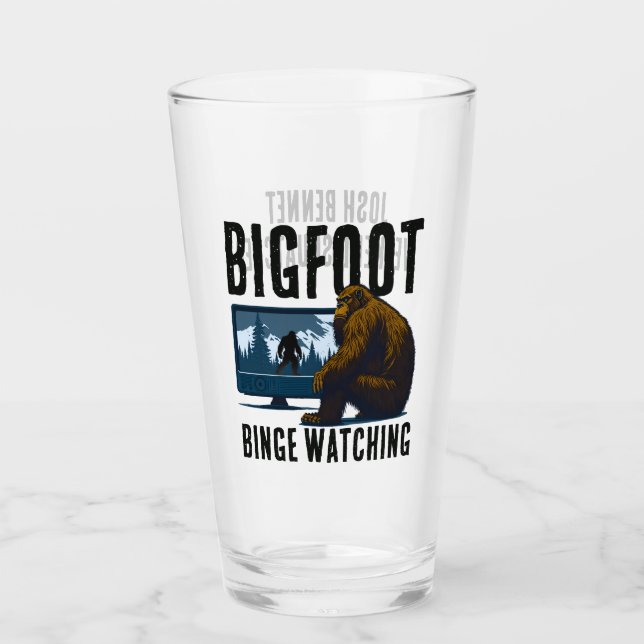 Copo De Pint Margem Sasquatch Personalizada Pé-Grande Observand (Frente)