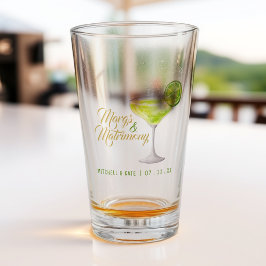 Copo De Pint Margs e Matrimônio Green Margarita Chá de Noiva