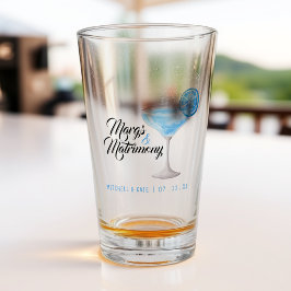 Copo De Pint Margs e Matrimônio Margarita Azul Chá de Noiva
