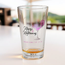 Copo De Pint Margs e Matrimônio Rosa Margarita Chá de Noiva