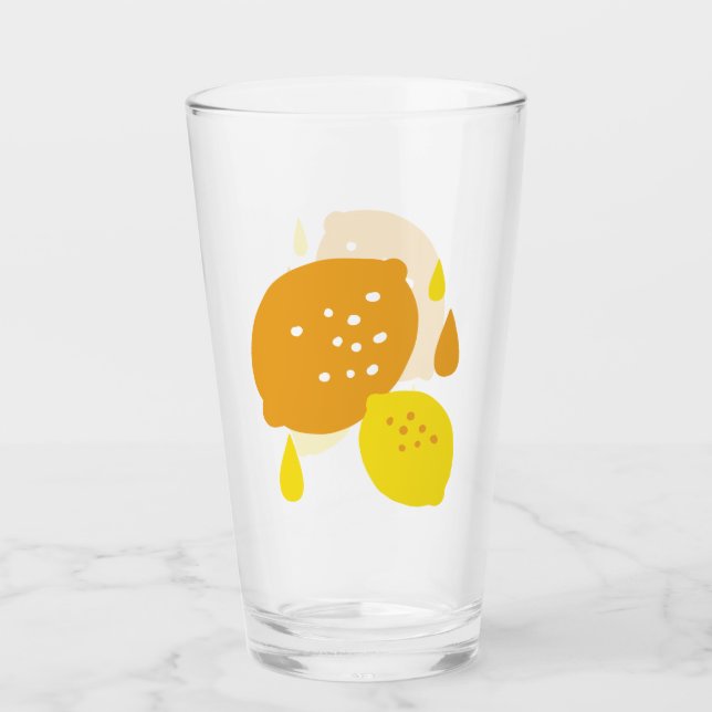 Copo De Pint Marinho Blue Lemon Art - Refrescando o Citrus Desi (Frente)