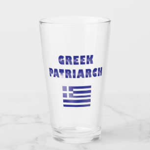 Copo De Pint Marinho Grécia do Patriarca Grego Azul