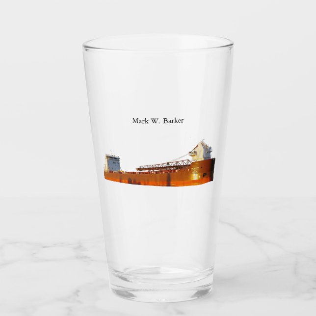 Copo De Pint Mark W. Barker glass (Frente)