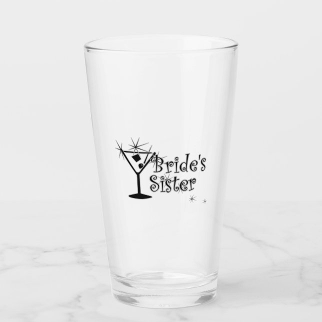 Copo De Pint Martini Retrô - Irmã da Noiva (Frente)