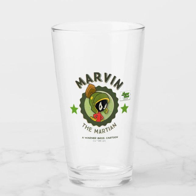 Copo De Pint MARVIN, O Cartão de Lobby Retro MARTIAN™ (Frente)