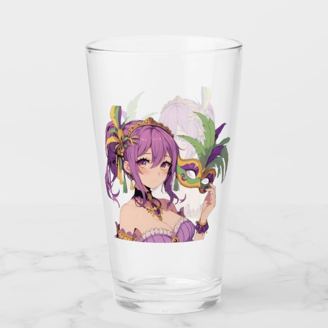 Copo De Pint Máscara Anime Mardi Gras (Frente)