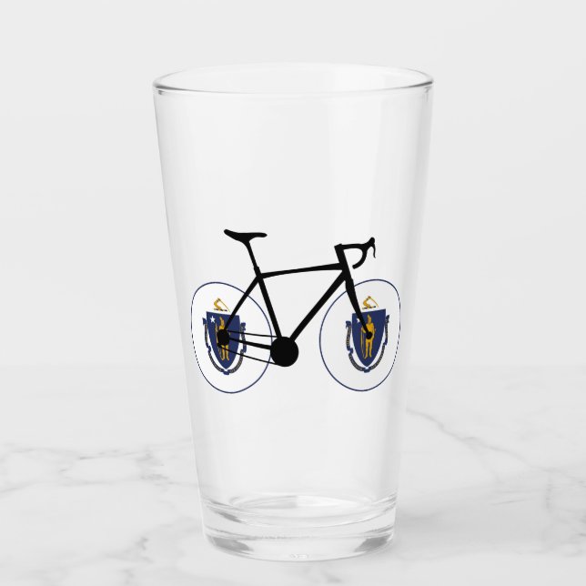Copo De Pint Massachusetts Flag Cycling (Frente)