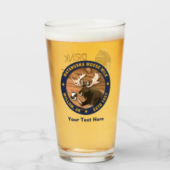 Copo De Pint Matanuska Moose Milk (Frente (Preenchido))